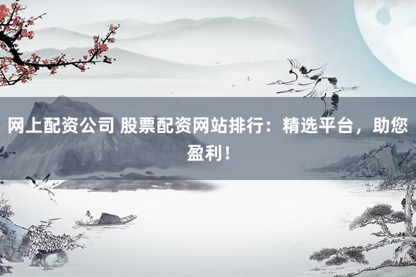 网上配资公司 股票配资网站排行：精选平台，助您盈利！